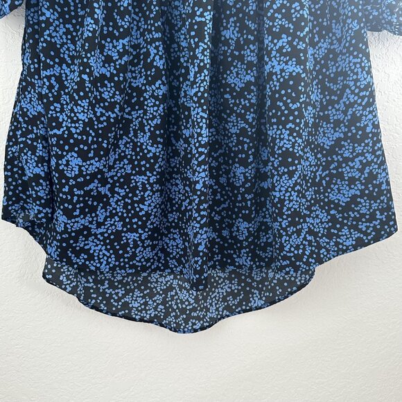 Walter Baker Dress Womens 8 Geo Print Long Sleeve Keyhole Lightweight Resort‎ - Picture 2 of 11